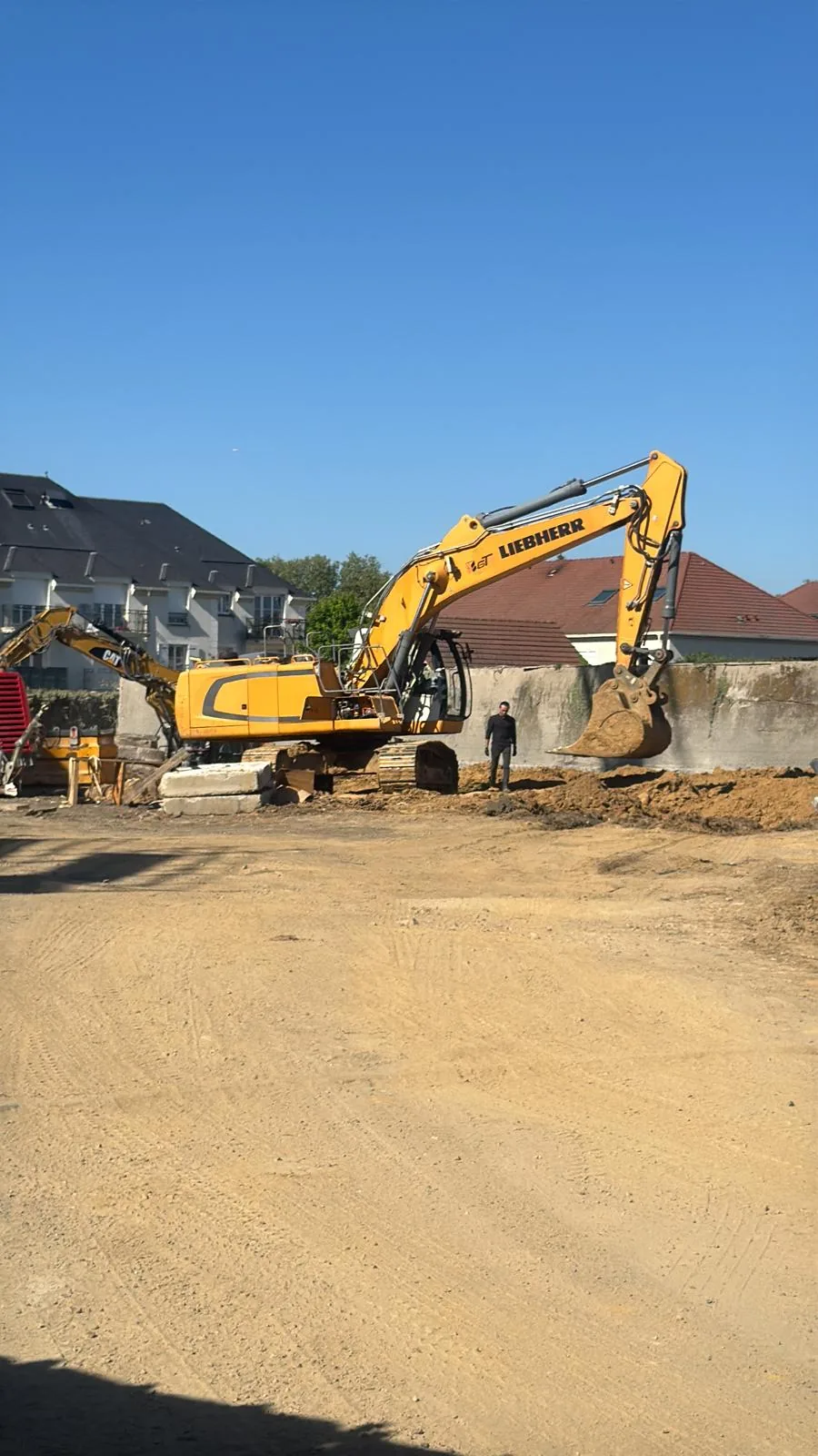 Pelle Liebherr sur chantier